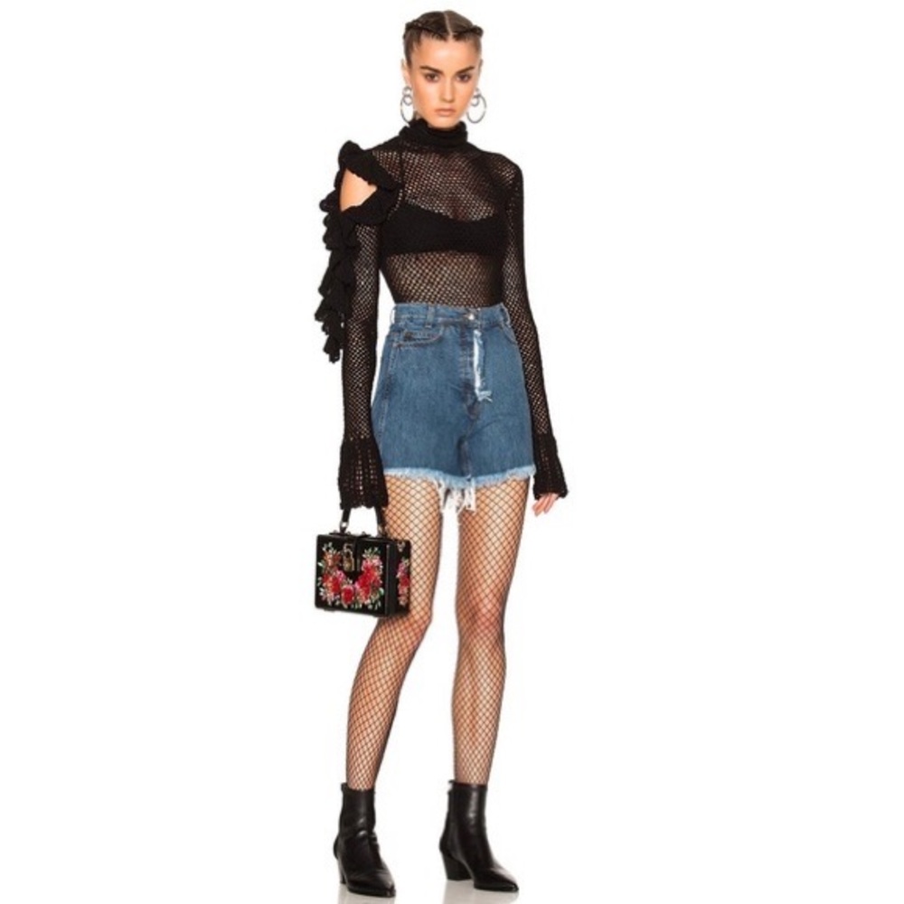Magda Butrym Summersville High-Rise Denim Shorts